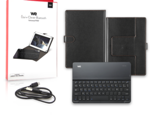 WE X-305 ETUI & CLAVIER Bluetooth UNIVERSEL pour Tablettes 9-11 Gris
