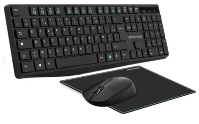 ADVANCE ELITE COMBO clavier RF sans fil QZERTY Français Noir