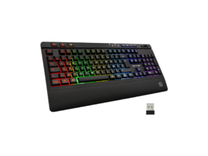 THE G-LAB KEYZ-TITANIUM CLAVIER GAMING SANS-FIL RETRO-ÉCLAIRAGE RGB