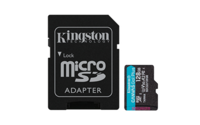 MICROSD 128GO KINGSTON UHS-I CANVAS GO! PLUS C10 U3