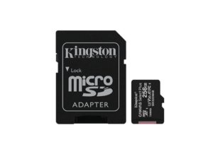 MicroSD 256GO KINGSTON UHS-I U3 V30 CANVAS GO CL10