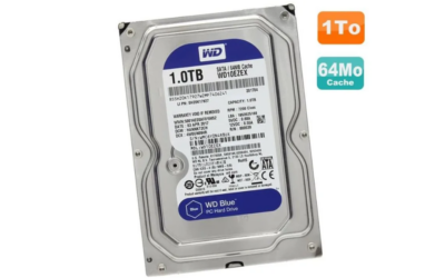 Disque Dur 1000GB (1.0TB) 3.5 SATA III 64MB* WD Blue WD10EZEX