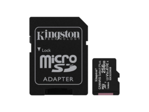 MicroSD 256Go Kingston UHS-I c10 U3 +Adapt.