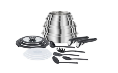 Casserolerie SEB COMPACT INOX BATTERIE DE CUISINE 20 PIECES – L953SK04